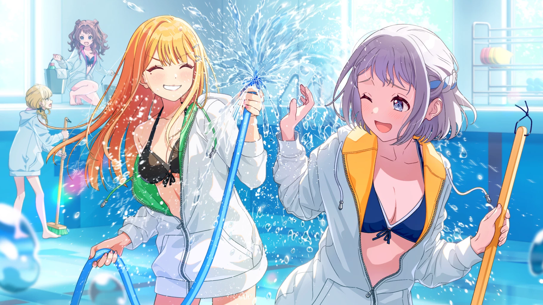 【もうっ！　冷たいよ！】