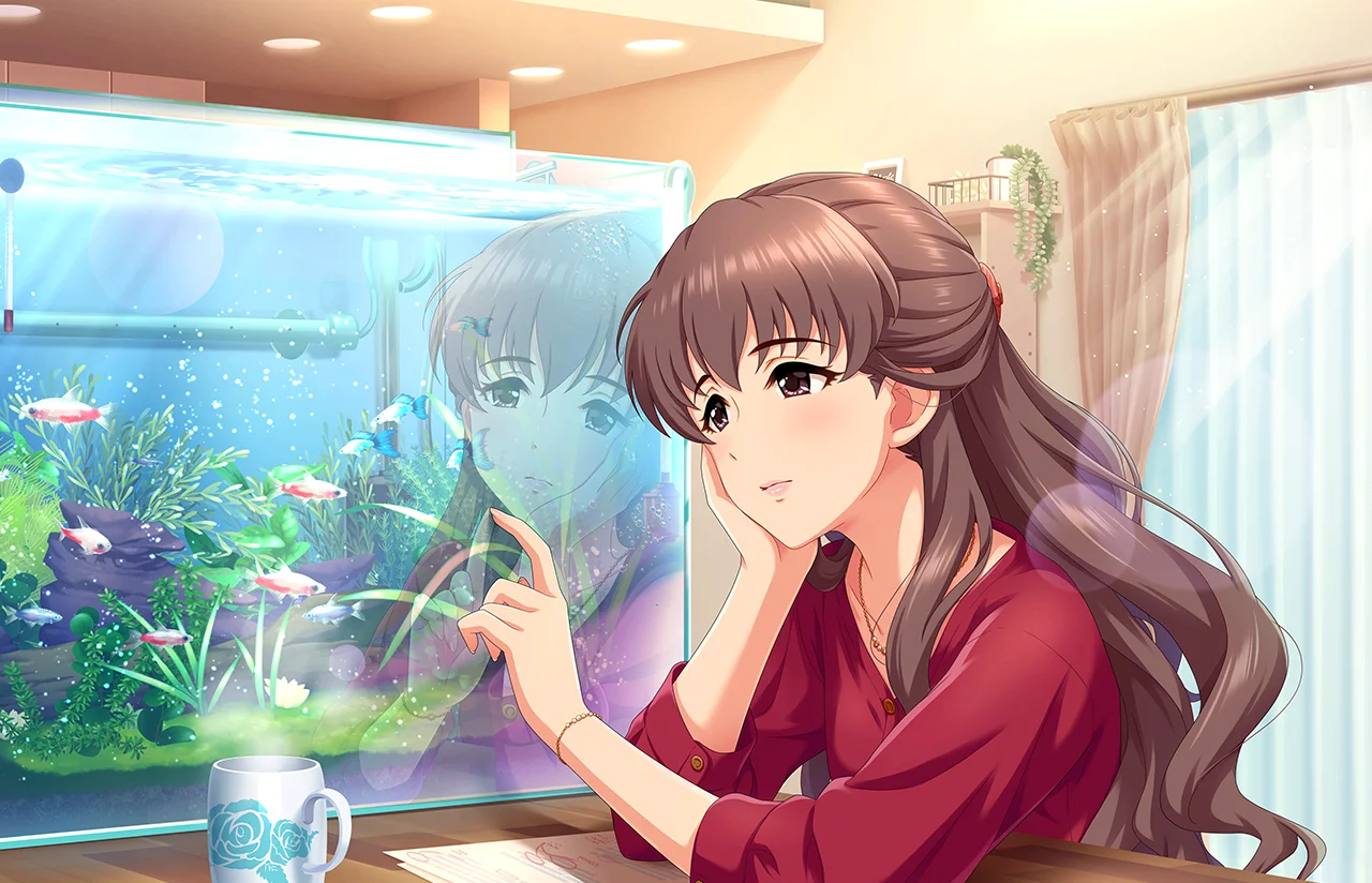 【影に揺れる光】