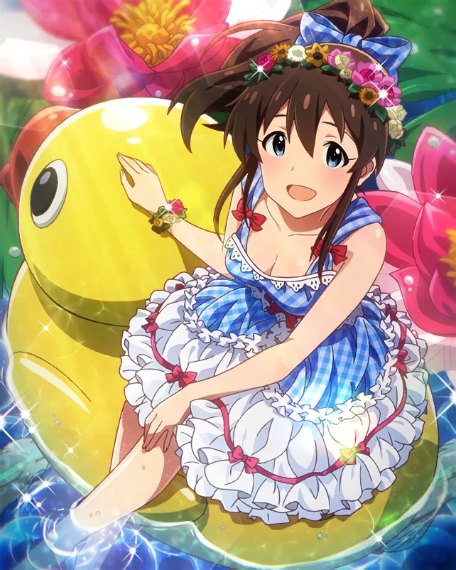 【アヒルと水遊び】