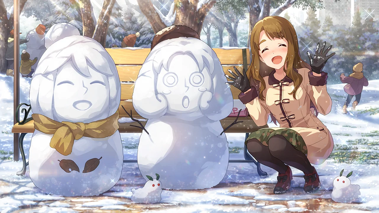 【聖夜を飾る雪だるま】