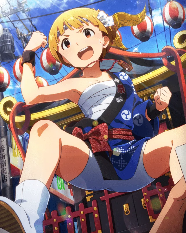 【花火に照らされて】