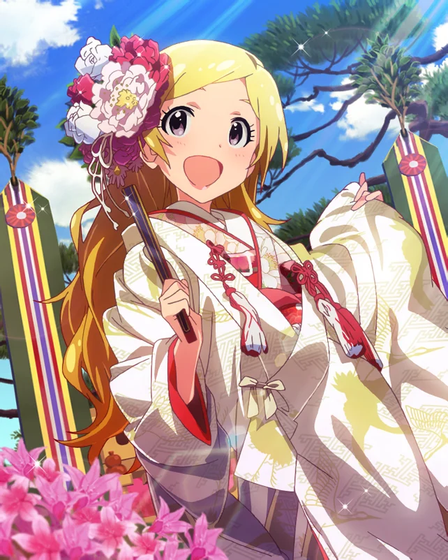 【照れ笑いの撫子】