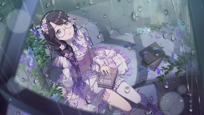 【驟雨に花かおる】