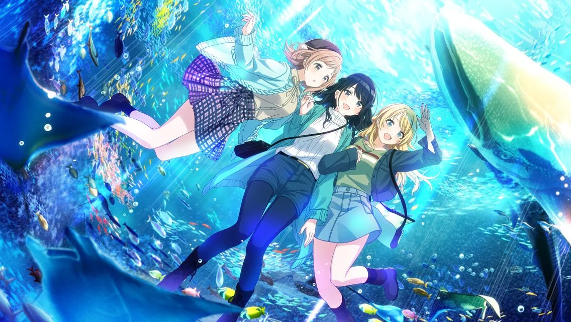 【水面を仰いで海の底】