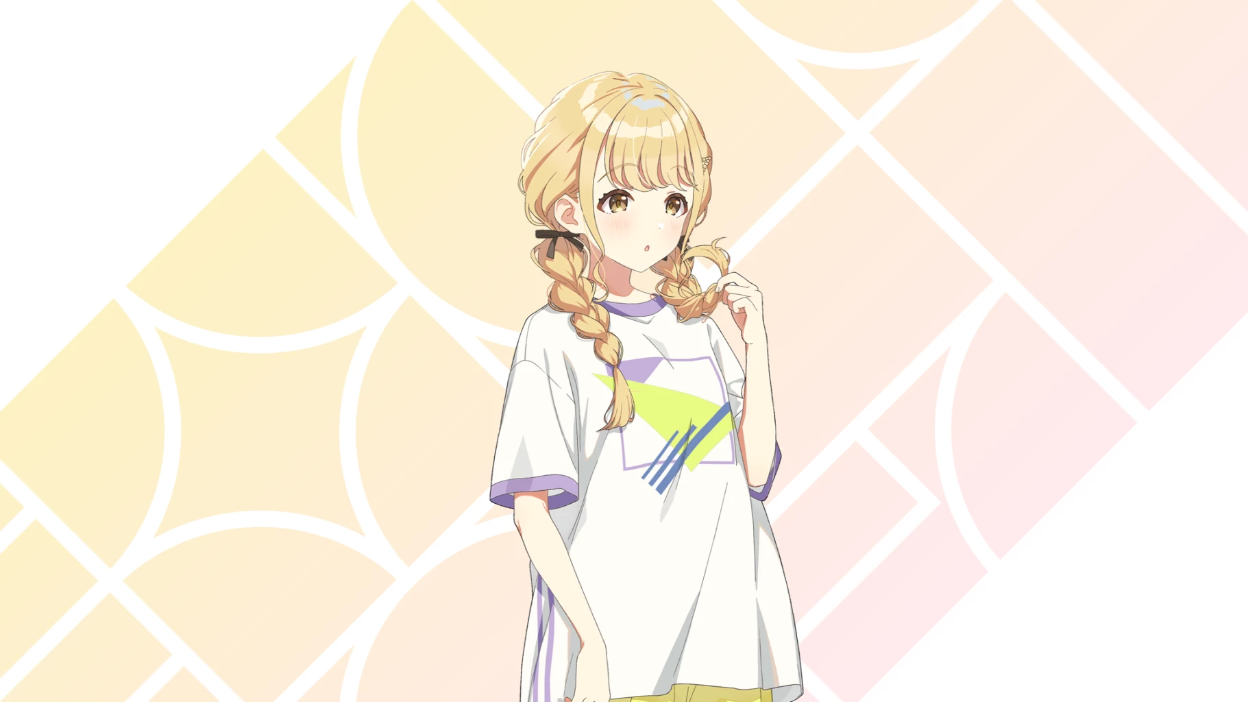 【枝毛をくるり】